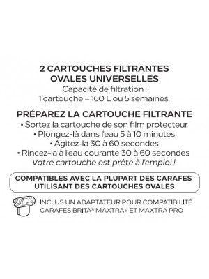 Cartouches filtrantes X2 ou x4 Azuré Alpin