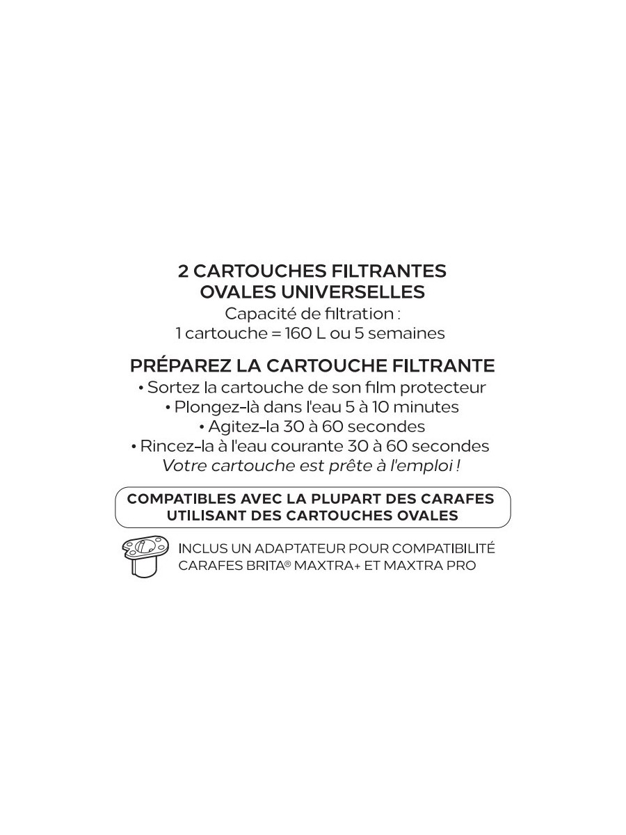 Cartouches filtrantes X2 ou x4 Azuré Alpin