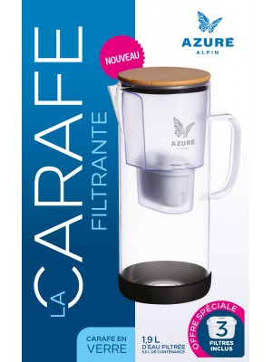 La Carafe filtrante en verre Azuré Alpin